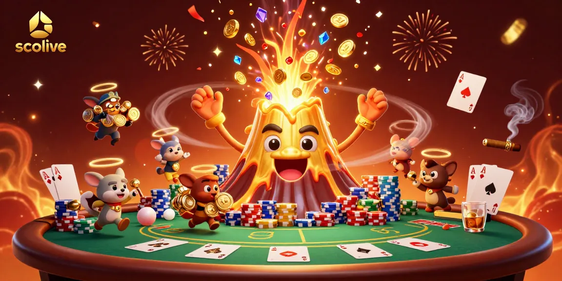 Socolive offers thrilling online poker games featuring golden coins, reveling animals, and vibrant poker elements.