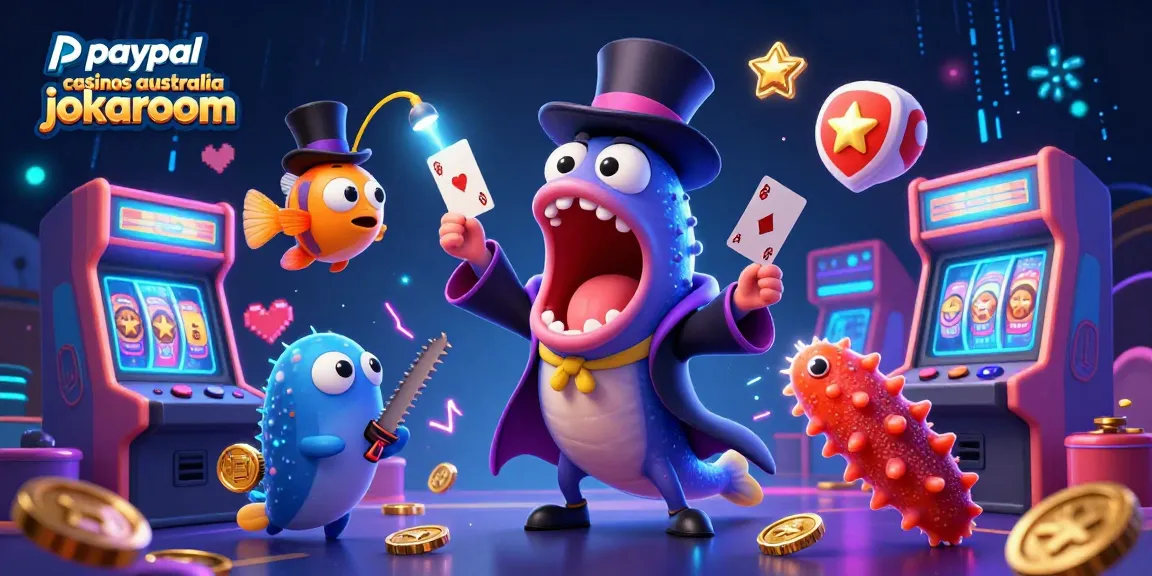 Engaging scene showcasing paypal casinos australia jokaroom with vibrant gaming characters and elements.